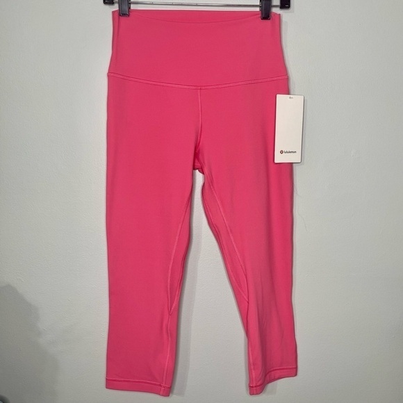 Lululemon Align High Rise Crop Leggings Guava Pink Nwt 8 - Picture 6 of 9